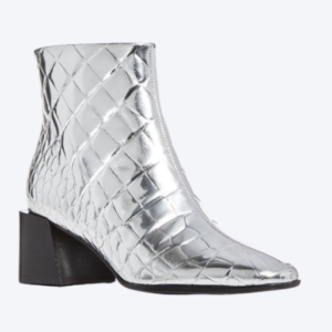 Fresh Ways To Style Your Favorite Wrap Dress - Silver Booties