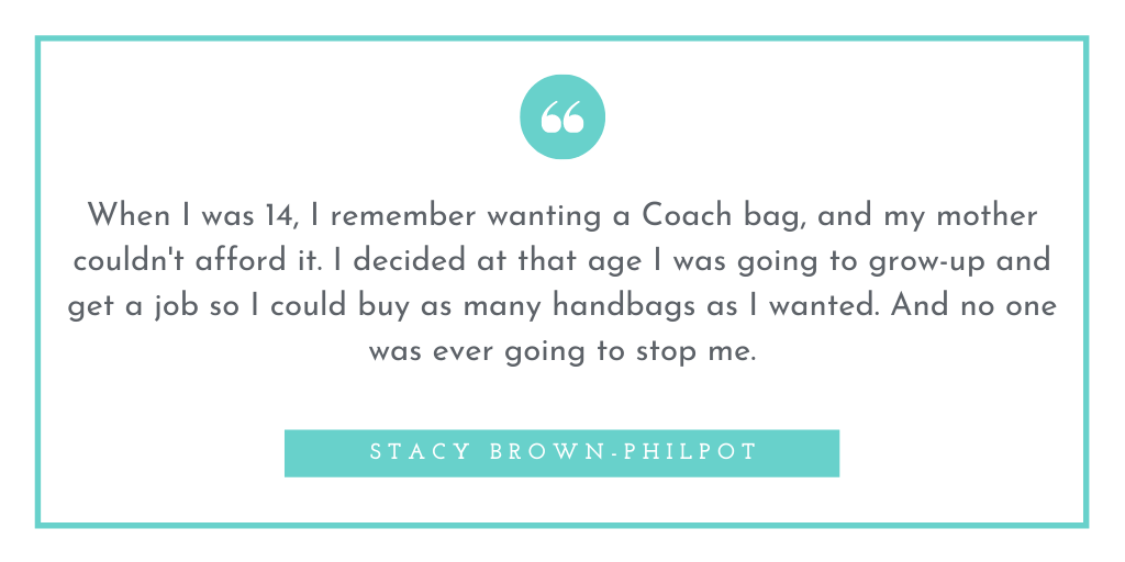 Handbag Quote by Stacy Brown-Philpot