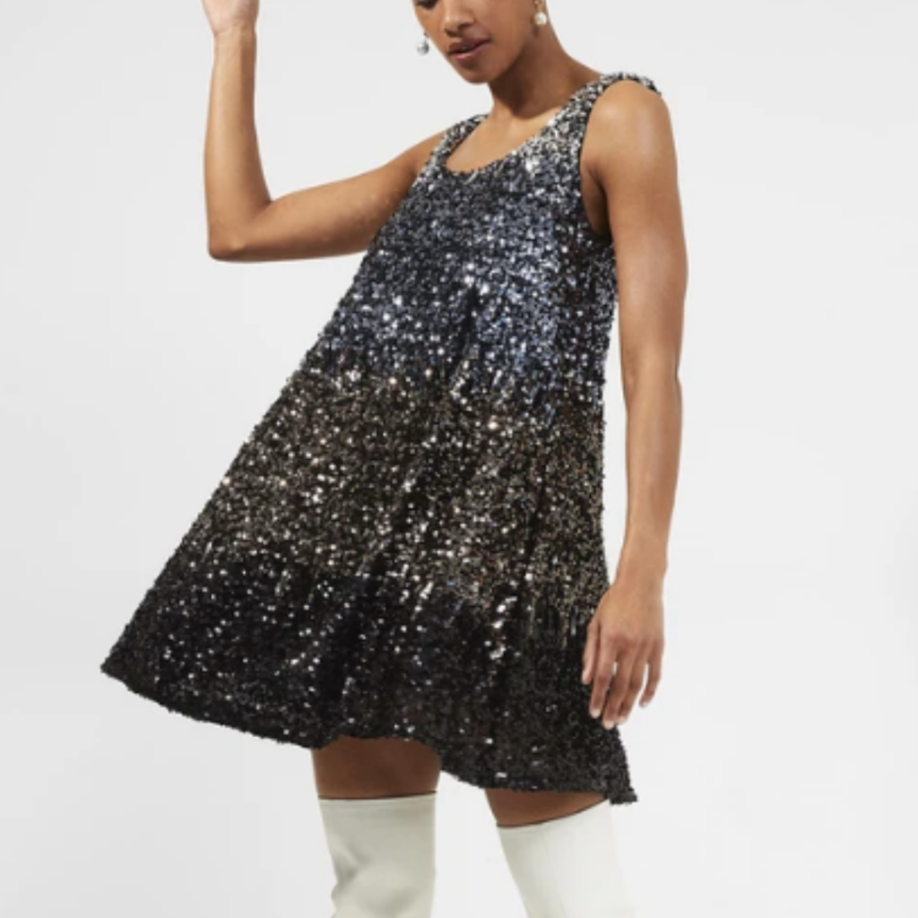 Petite Holiday Outfits - French Connection Sequin Dress