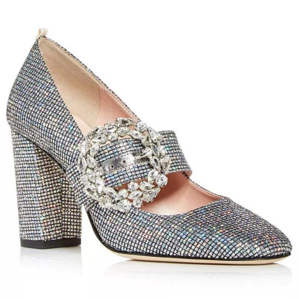 Petite Holiday Outfits - SJP Sparkle Heels