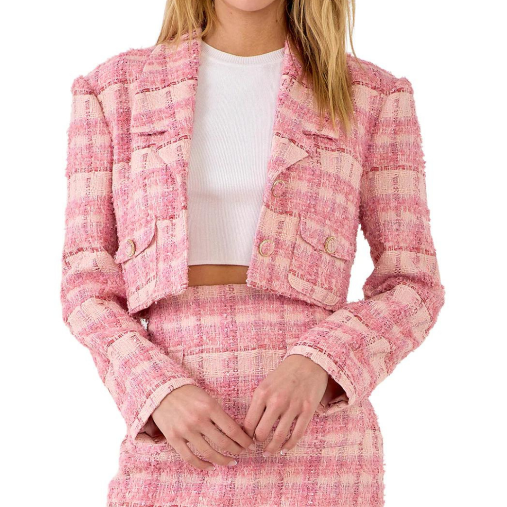 Spring 2022 Fashion Trends - Cropped Tweed Jacket