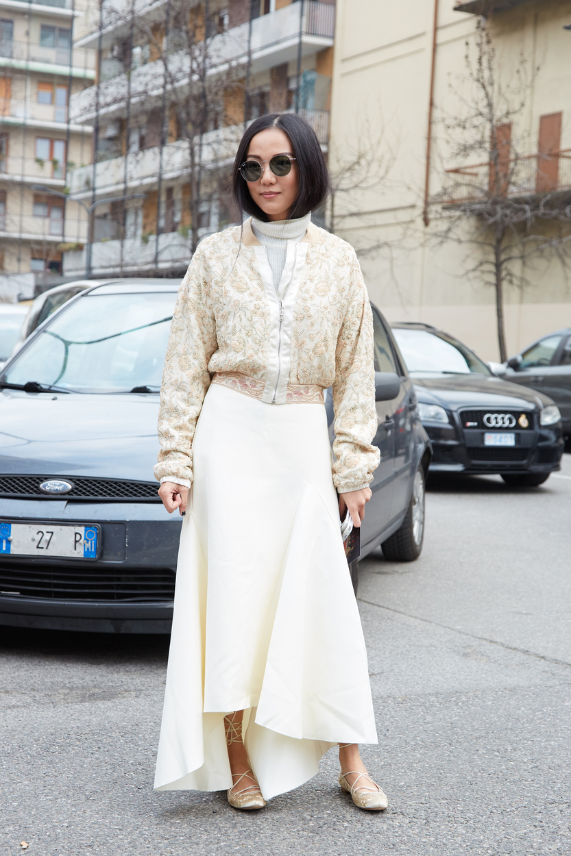 Angela Foster explaining petite outfit proportions and why an outfit feels off