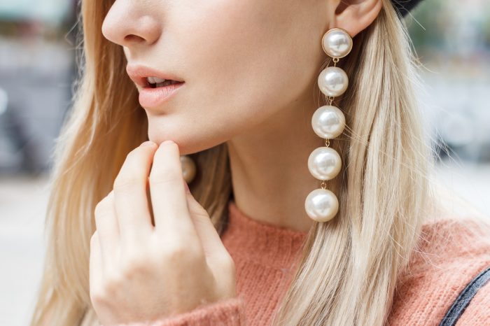 Style Tips For Petites - Long Chandelier Earrings
