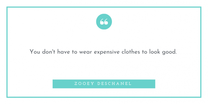 Zooey Deschanel Quote About Looking Expensive